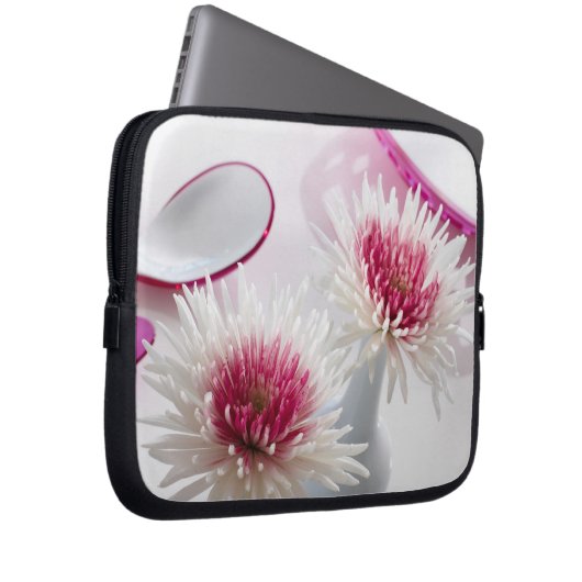 Chrysanthemen Laptopschutzhülle (Vorne Rechts)