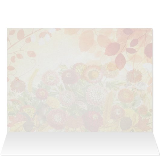 Chrysanthemen mit Herbstthema und Chipmunk (Innenansicht Horizontal (Oben))