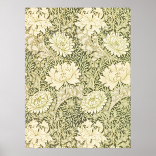 Chrysanthemen-Muster William Morris 1877 Poster