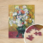 Chrysanthemen | Renoir Fine Art Puzzle<br><div class="desc">Im maßgeschneiderten Puzzle finden Sie Chrysanthemen des französischen Impressionisten Pierre-Auguste Renoir. Die Malerei stellt ein abstraktes impressionistisches Stillleben von Blume vor einem farbenfrohen rosa und gelben Hintergrund dar. Klicken Sie auf Anpassen,  um das Design zu personalisieren.</div>