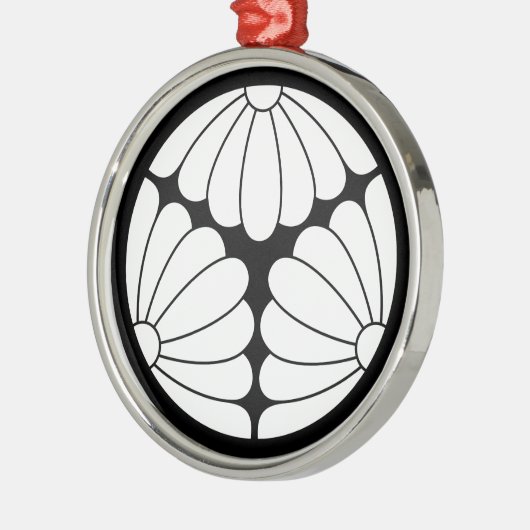 Chrysanthemen Silbernes Ornament (Links)