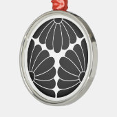 Chrysanthemen Silbernes Ornament (Links)