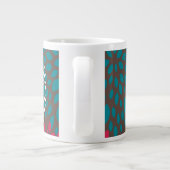Chrysanthemen-Splash Jumbo-Tasse (Rückseite)