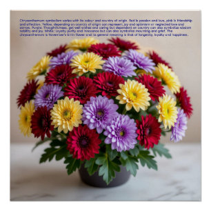 Chrysanthemen-Symbolik Poster