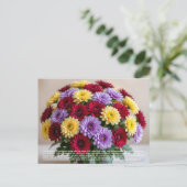 Chrysanthemen-Symbolik Postkarte (Stehend Vorderseite)