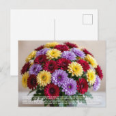 Chrysanthemen-Symbolik Postkarte (Vorne/Hinten)