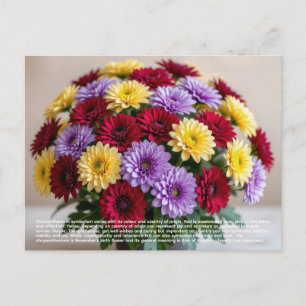 Chrysanthemen-Symbolik Postkarte