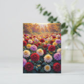 Chrysanthemen-Symbolik Postkarte (Stehend Vorderseite)