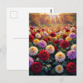 Chrysanthemen-Symbolik Postkarte (Vorne/Hinten)