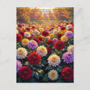 Chrysanthemen-Symbolik Postkarte