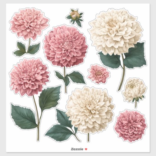 Chrysanthemen-Vinyl-Schnitt-Aufkleber Aufkleber (Blatt)