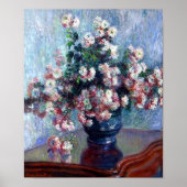 Chrysanthemen von Claude Monet Poster (Vorne)