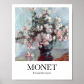 Chrysanthemen von Claude Monet Poster (Vorne)