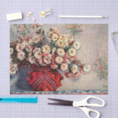 Chrysanthemen von Claude Monet Seidenpapier (Handwerk)
