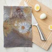 Chrysanthemen von Gustave Caillebotte Geschirrtuch (Viertel Falte)