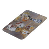 Chrysanthemen von Gustave Caillebotte Magnet (Linke Seite)