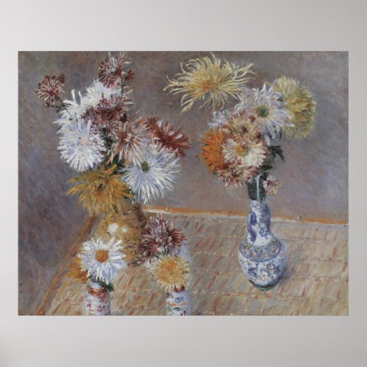 Chrysanthemen von Gustave Caillebotte Poster (Vorne)