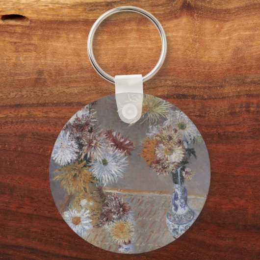 Chrysanthemen von Gustave Caillebotte Schlüsselanhänger (Vorderseite)