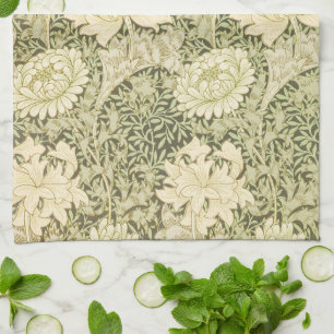 Chrysanthemen von William Morris, Vintage-Kunst Geschirrtuch