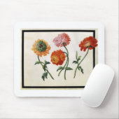 Chrysanthemen (w/c auf Papier) Mousepad (Mit Mouse)