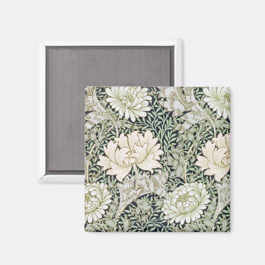 Chrysanthemen, William Morris Magnet (Vorderseite/Rückseite)