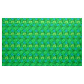 Chrysanthemen Williams Morris, Limones Grün u. Stoff (Yard (91,4 cm))