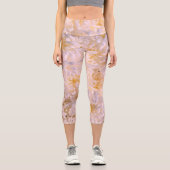 Chrysanthemenblüte Capri Leggings (Vorderseite)