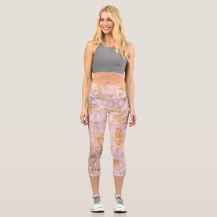 Chrysanthemenblüte Capri Leggings