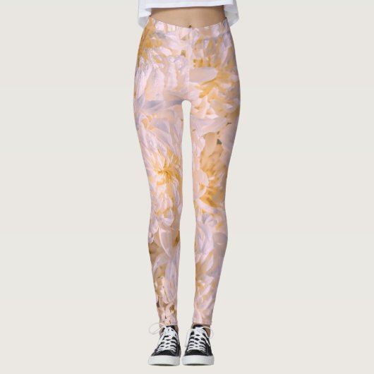 Chrysanthemenblüte Leggings (Vorderseite)