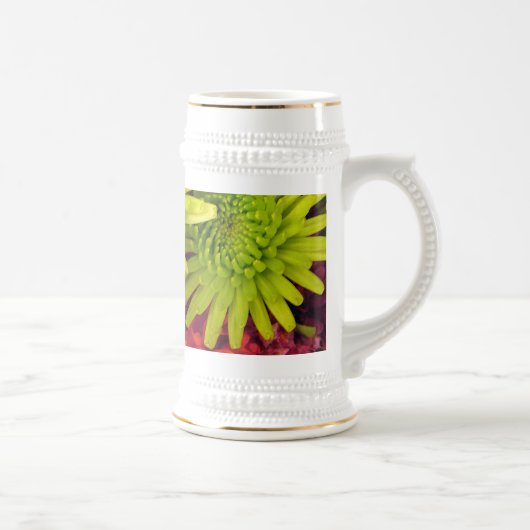 Chrysanthemenblüten Bierglas (Rechts)