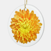 Chrysanthemeverzierung Keramik Ornament (Links)