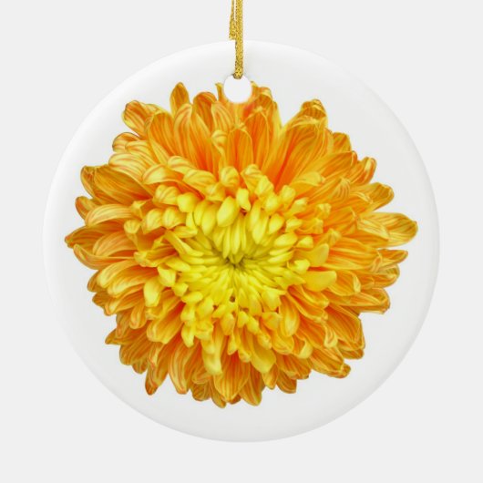 Chrysanthemeverzierung Keramik Ornament (Hinten)
