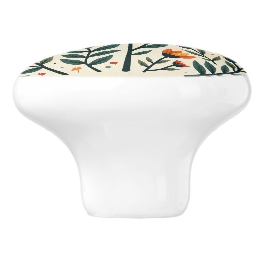 Chrysanthemu Keramikknauf (Seitenansicht)