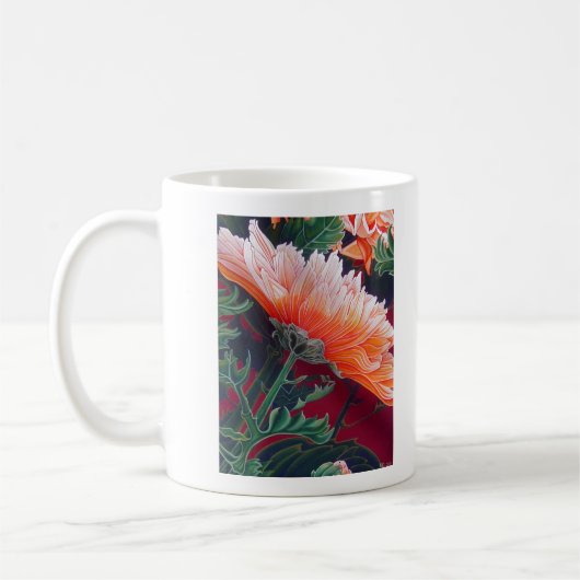 Chrysanthemum 11 oz Klassische Tasse (Links)
