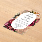 Chrysanthemum Acryleinladungen (Ablage )