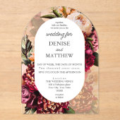 Chrysanthemum Acryleinladungen (Vorderseite)