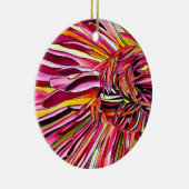 Chrysanthemum Aquarellkunst Blume Keramik Ornament (Rechts)