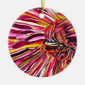 Chrysanthemum Aquarellkunst Blume Keramik Ornament (Vorne)