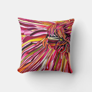 Chrysanthemum Aquarellkunst Blume Kissen