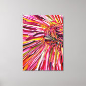 Chrysanthemum Aquarellkunst Blume Leinwanddruck (Vorderseite)