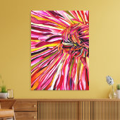 Chrysanthemum Aquarellkunst Blume Leinwanddruck (Insitu (Wohnzimmer))