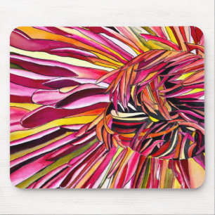 Chrysanthemum Aquarellkunst Blume Mousepad