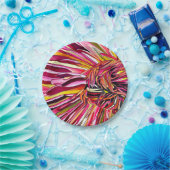 Chrysanthemum Aquarellkunst Blume Pappteller (Party)