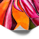 Chrysanthemum Aquarellkunst Blume Poster (Ecke)