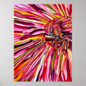 Chrysanthemum Aquarellkunst Blume Poster (Vorne)