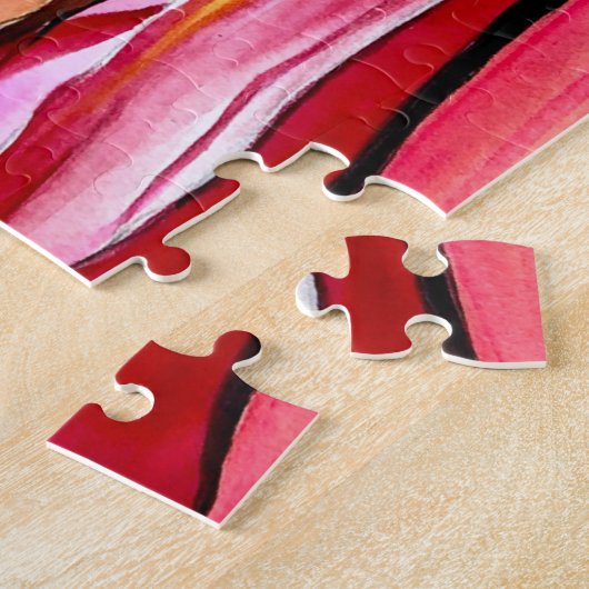 Chrysanthemum Aquarellkunst Blume Puzzle (Seite)