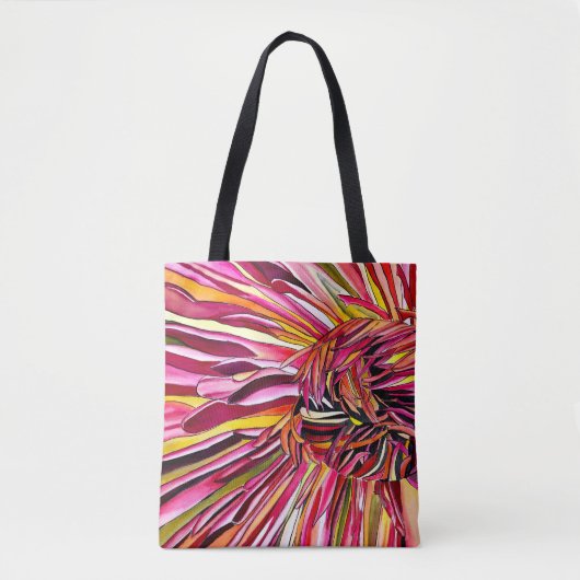 Chrysanthemum Aquarellkunst Blume Tasche (Vorderseite)