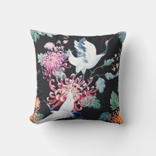 Chrysanthemum Aquarellmuster Kissen