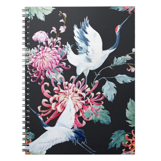 Chrysanthemum Aquarellmuster Notizblock (Vorderseite)