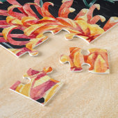 Chrysanthemum Aquarellmuster Puzzle (Seite)